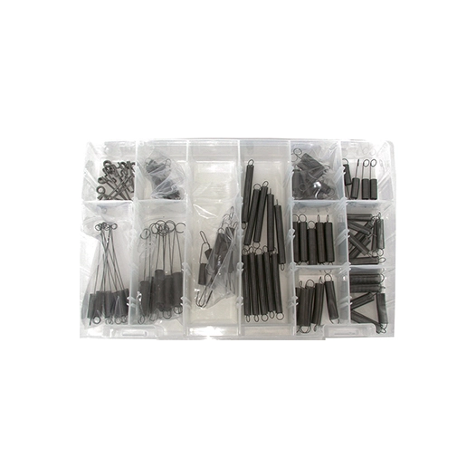 coffret / assortiment de ressorts de régulateur adaptable pour moteurs briggs & stratton les plus courant contient 100 pièces.