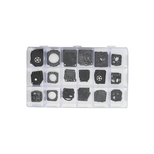 coffret assortiment de membranes & joints adaptable pour carburateurs zama c1 - c1s - c2. contient 85 pièces.
