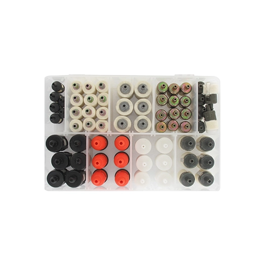 coffret / assortiment de filtres à essence pour tronçonneuse & débroussailleuses. contient 66 pièces.