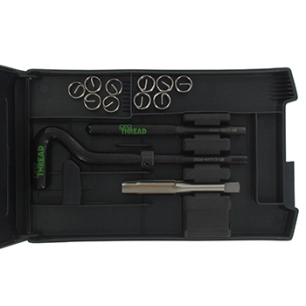 pochette de réparation m10 x 1,00 pour filetages endommagés, livré avec outillage et inserts.