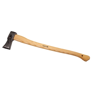 hâche à refendre forgée de haute qualité. manche en pied de boeuf en frêne. longueur: 800mm - poids: 2600g