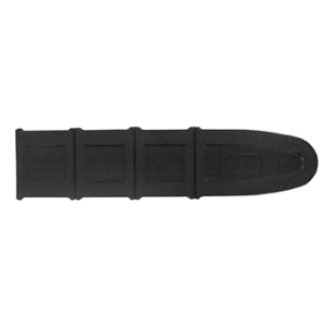 protège guide, longueur: 25cm, sectionnable en 20 et 15cm. couleur: noir.