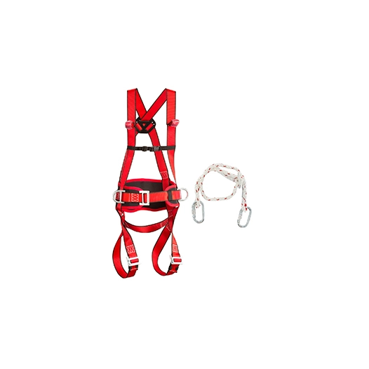 harnais de sécurité antichute. fermeture sternale: sangle polyester et fermoir plastique - porte outils : 2 boucles acier sur ce