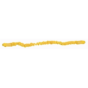 longe porte outils ou tronçonneuse, élastique (l: 0,75 à 1,44m), pour fixation au baudrier (fournie sans mousquetons). 290g.