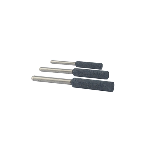lot de 3 pierres d'affutage ø: 4,0 - 4,8 - 5,5mm pour affuteuses 9307820 et 9307825.