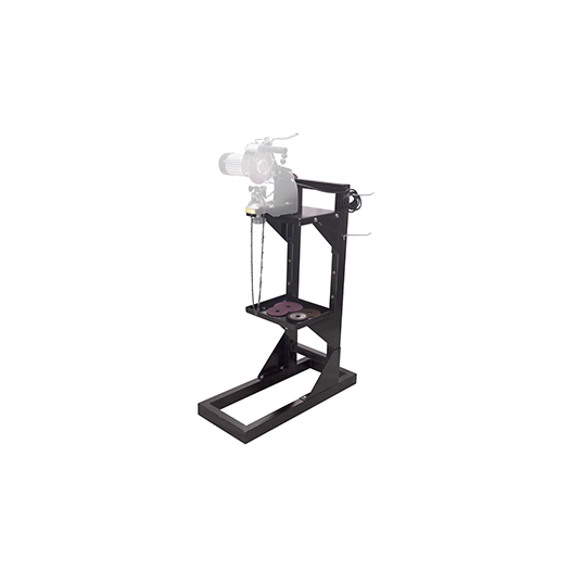 etablis métal pour affuteuses de chaînes de tronçonneuses. hauteur 107cm. base 80x35cm (livré sans affuteuse).