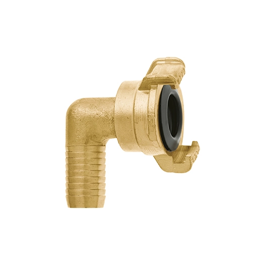 raccord 90° quart de tour pour tuyau 25 mm - 1'' laiton.