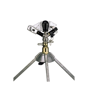 arroseur pour raccord 25 mm - 1'' avec trépied, portée 14 à 21 m .