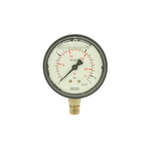 manomètre à la glycérine 0/16bar, ø: 1/4. boitiers abs.