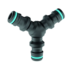 raccord rapide en y mâle pour 3 tuyaux.