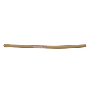 manche en bois dur poncé adaptable pour fourche à bêcher, cintré, ø39mm x 1m, à douille.