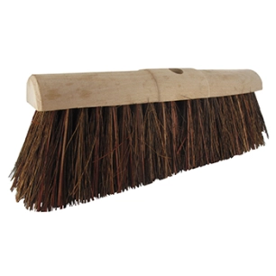 brosse pour balai de rue en tige de roseaux fendue (poils durs). largeur 45 cm. ø 28 mm. -pl