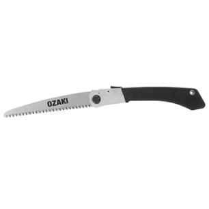 scie arboricole pliable ozaki avec lame de 210mm et poignée soft grip.