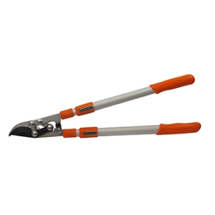 coupe branches ozaki à bras télescopiques en aluminium 6 positions, extensible de 70 à 100cm. lame tirantes pour bois tendre, en