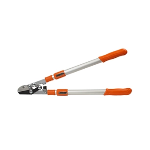 coupe branches ozaki à bras aluminium télescopiques 6 positions, extensibles de 68,5 à 101cm. lame enclume pour bois dur, en aci