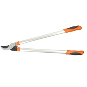 coupe branches ozaki à lame tirantes pour bois tendre, en acier traité, avec poignée bi-matière et bras en aluminium. longueur t