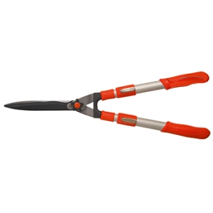 cisaille à haie ozaki à bras extensible de 45 à 65 cm en aluminium. lames forgées et ondulées permettant de retenir la branche
