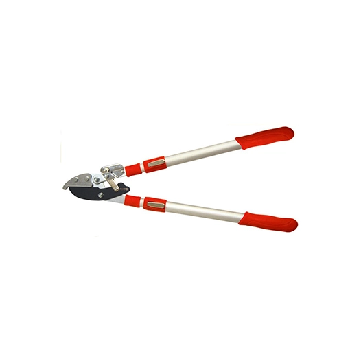 coupe branches ozaki à bras télescopiques 6 positions de 65 à 93cm, avec lame enclume pour bois durs et crémaillère pour une rep