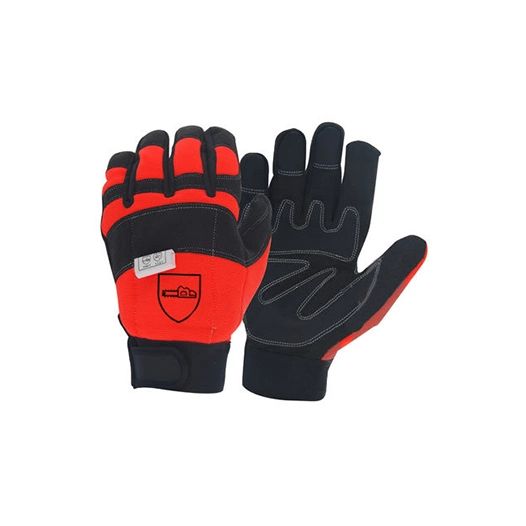 gants de tronçonnage été taille 10/l, avec protection du dos de la main sur le gant gauche. norme en381-classe 0, en388 - 2122x