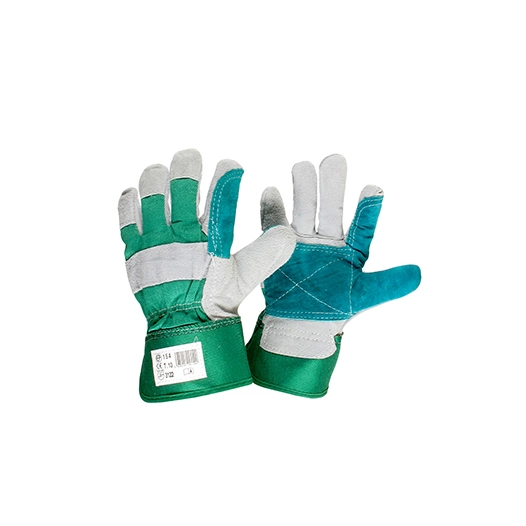 paire de gants de manutention en croute de vachette, doublée coton, de taille 10/l. norme ce en420 et en388 - 3133x.