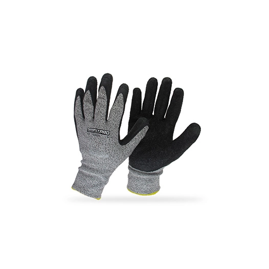 gants en fibre de verre et spandex enduit latex avec propriétés anti-vibration.taille 10/l. normes ce en420 et en388 - 3543.