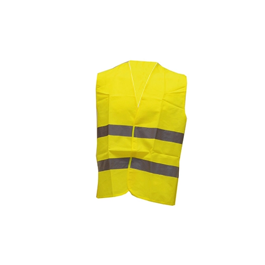 gilet de sécurité fluo avec bandes réfléchissantes. taille unique xl correspondant à 52/54.