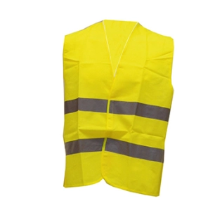 gilet de sécurité fluo avec bandes réfléchissantes. taille unique xl correspondant à 52/54.