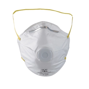 lot de 12 masques de protection filtrants, anti poussières, aérosols solides et liquides non toxiques, avec valve de respiration