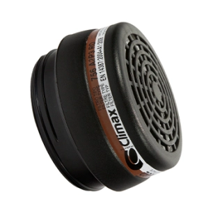lot de 2 cartouches filtrantes avec fixation à visser pour demi-masque de protection 9809355. catégorie a2p3 contre gaz, vapeurs