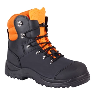 chaussures de protection tronçonnage ce classe 1.solidur arudprotection 9 couches, dessus cuir, doublure textile respirant, se