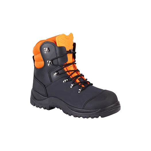 chaussures de protection tronçonnage ce classe 1.solidur arudprotection 9 couches, dessus cuir, doublure textile respirant, se