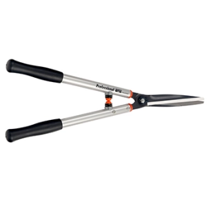 cisaille à haie bahco à lames droites (20cm) et manches aluminium longs (36cm). lame en acier trempé.