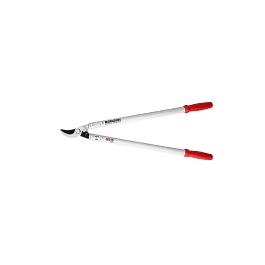 coupe branches à lame tirantes berger - lame acier chromé avec encoches réservoir d'huile, amortisseur de chocs, manches alumini