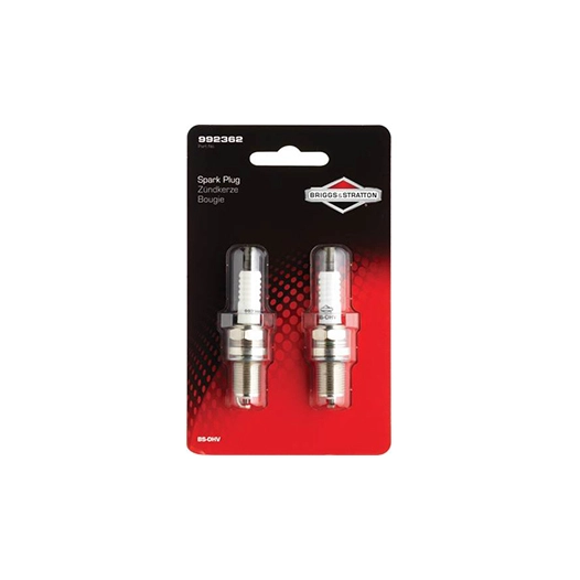 blister de 2 bougies briggs & stratton 9923362. pour moteurs bs-ohv à soupape en-tête.référence b&s vrac: 992304 x2 ( origine :