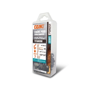 chaîne ozaki semi carrée, 3/8 .043 (1,1mm) low pro, induction titane - 52 entraîneurs