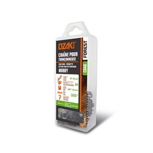 chaîne de tronçonneuse ozaki sous coque semi carrée: .325'' .063 (1,6mm) 68 entraîneurs ( e68 ).