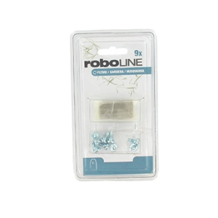 blister de 9 lames pour robots flymo - gardena - husqvarna modèles 1200r, r38li, r40li, r45li, r50li, r70li, r80li, r160, sileno