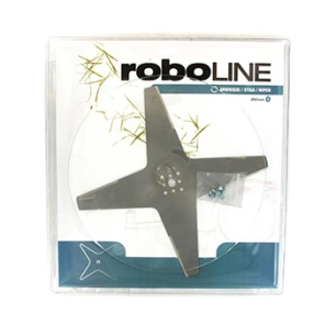 blister lame 4 dents plate adaptable pour robots ambrogio modèles l30, l75 (à partir de 2013), l85 et 4.0 - stiga modèles autocl