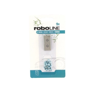 blister de 9 lames pour robots ecloz, sterwins: st400 ( 18vrlm1-400.1), st800 (18vrlm1-800.1) et worx: landroid m1000, wg754e,