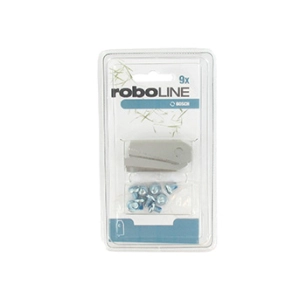 blister contenant 9 lames pour robots bosch indego 800, indego 1000, indego 1000 connect, indego 1100 connect, indego 1200 conne