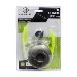 tête universelle multifils, multi étage, s'adapte a 100% sur les coupes bordures pour un alésage: de 20 et 25,4mm. (sous coque).