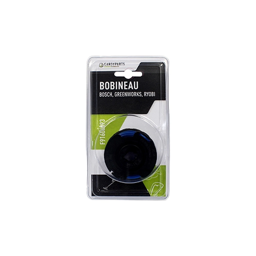 blister bobineau adaptable pour coupe bordures bosch modèle art2300 - greenworks modèles: 21062, 21602, 21222, 21132. remplace o