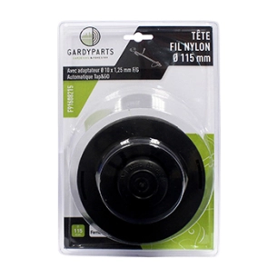 blister tête fil nylon automatique, type tap & go pour débroussailleuse thermiques 25cc à 52cc. remplace gly2889 sur greatland m