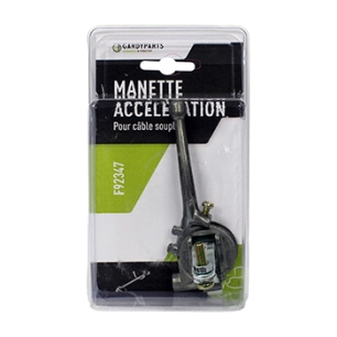 manette d'accélération en aluminium avec fixation par collier ø: 19 à 22mm. (sous coque).