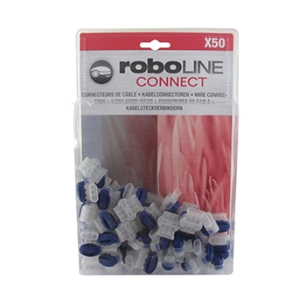 jeu de 50 connecteurs de câble autodénudant 3 connexions à sertir pour robot. pour câbles de section 0,5 et 1,5 mm² et d'un diam