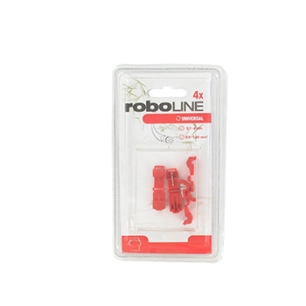 blister de 4 raccords de connexion câble/chargeur à sertir pour tondeuses robot. pour câbles de section 0,5 et 1 mm² et d'un dia