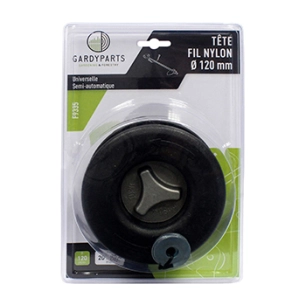 tête fil nylon universelles sans adaptateurs à déroulement manuel, s'adapte comme une lame de coupe. livrée avec rondelle et fil
