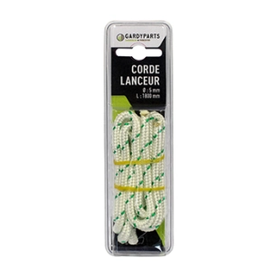 corde prédécoupée de 1,80m, ø: 5mm. (sous coque).