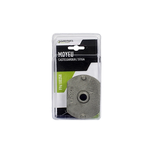 moyeu de lame adaptable castelgarden modèles twincut f72, tc92, tc102, tc122, sd98, sd108 - honda. remplace origine: 25463200/0,