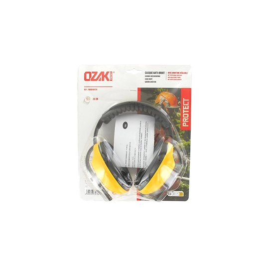 casque anti-bruit 26 db professionnel super confort ozaki premium avec monture réglable en352-1.